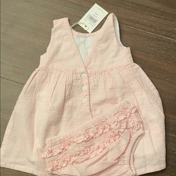 NWT Baby Mini Boden ice Cream Searsucker Dress - Picture 3 of 4